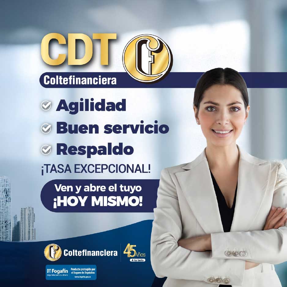 ¡ CDT COLTEFINANCIERA !