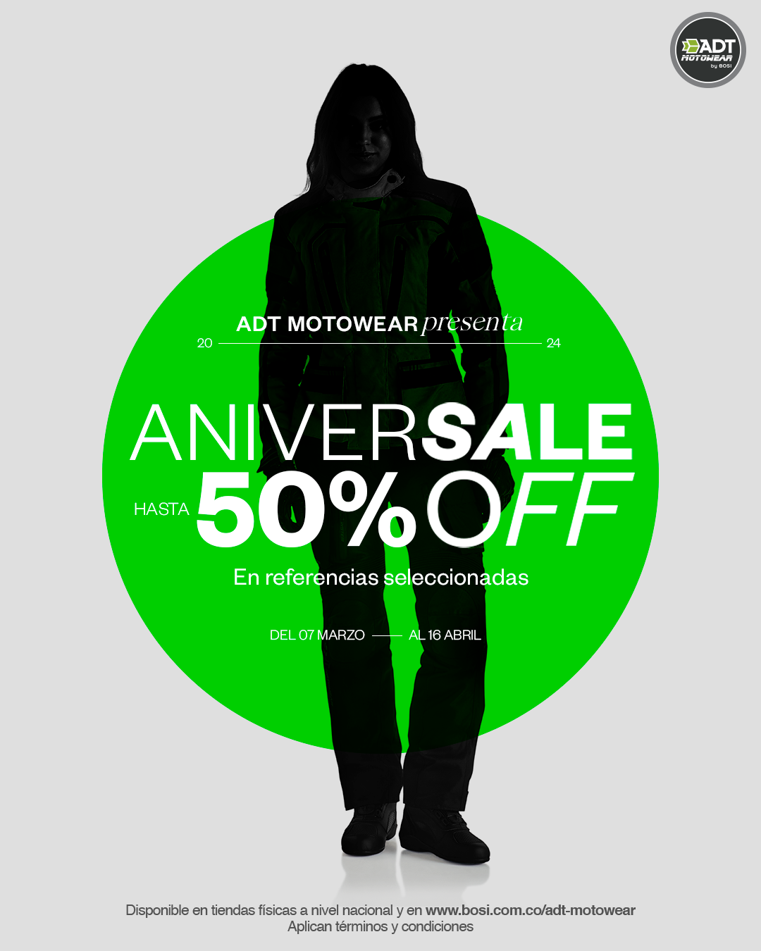 ¡ ANIVERSALE 50% OFF !