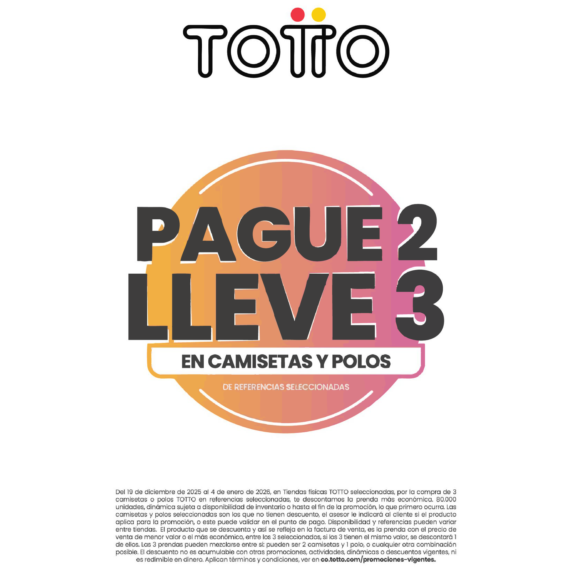 ¡ PAGUE 2 LLEVE 3 !