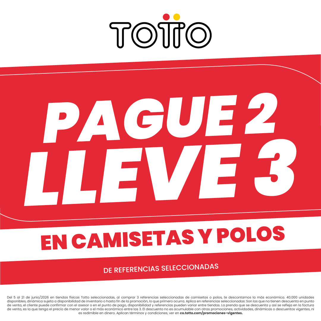 PAGUE 2 LLEVE 3 EN CAMISETAS Y POLOS