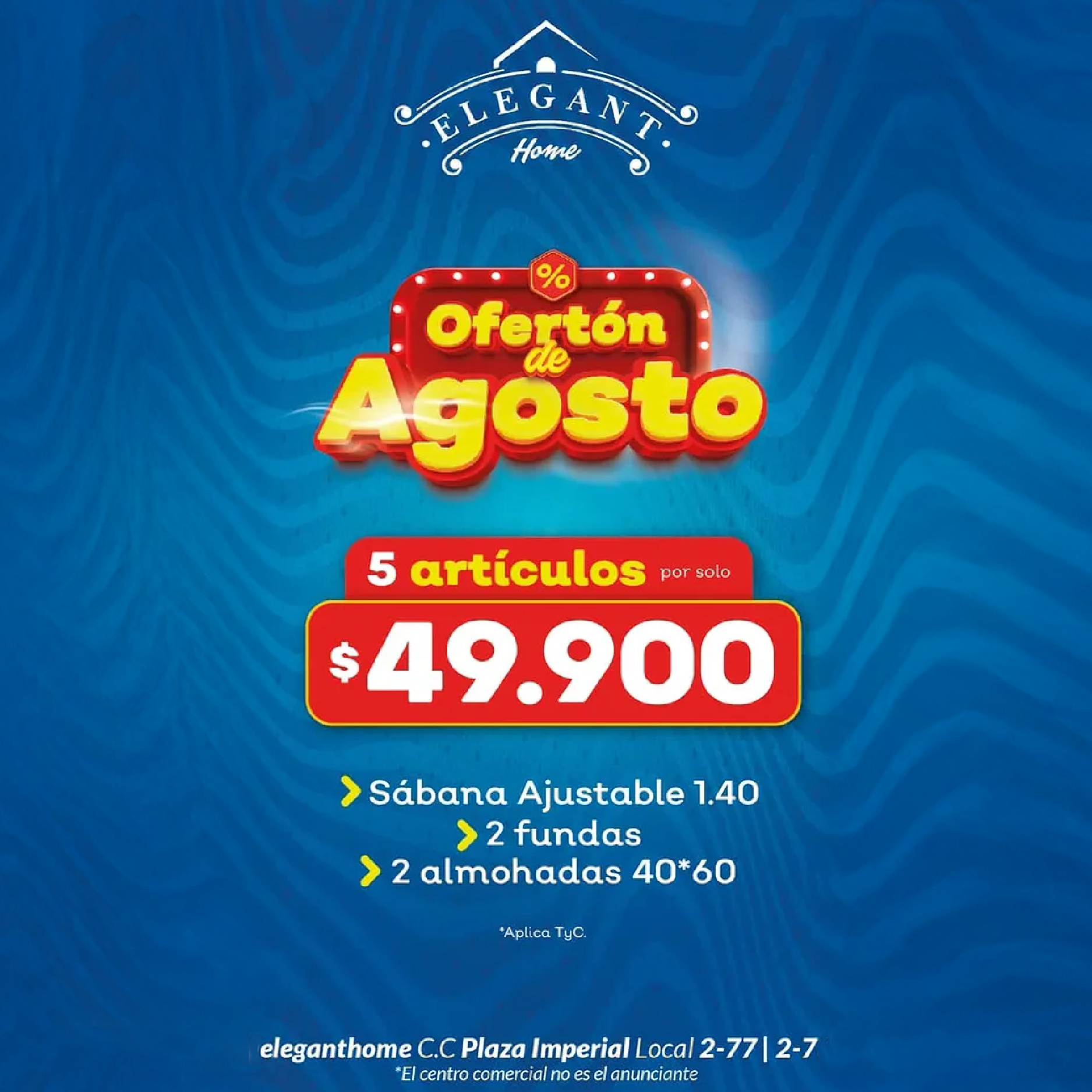 ¡ OFERTON DE AGOSTO !