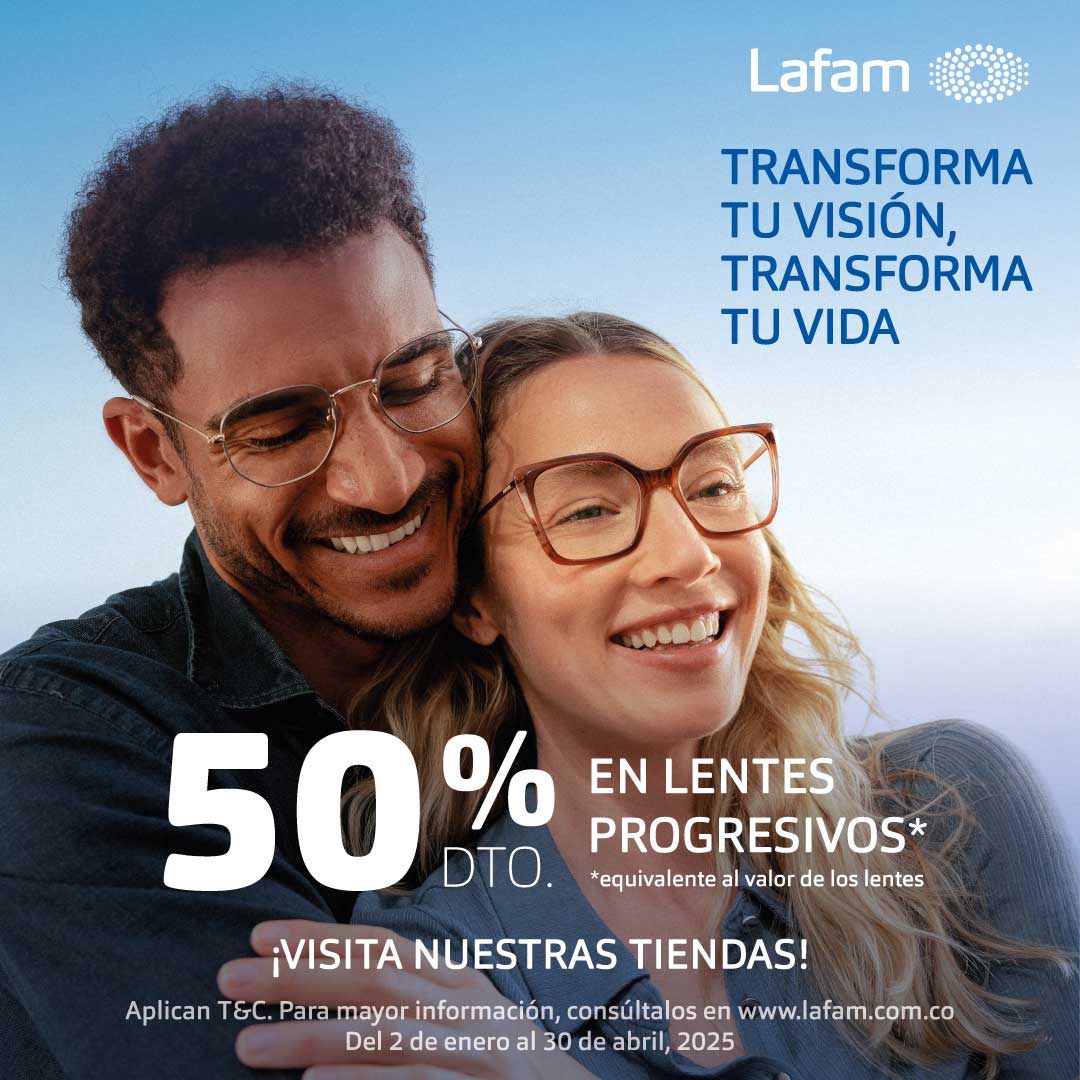 ¡ 50% EN LENTES PROGRESIVOS !